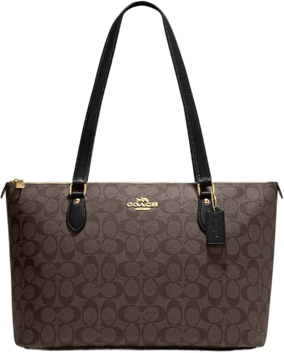 Coach Gallery Tote Shoulder Bag In Signature Canvas