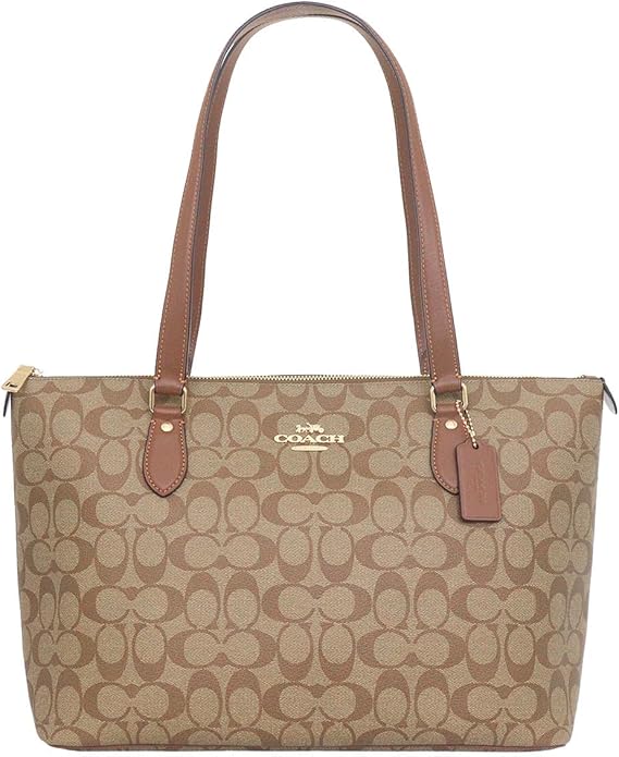 Coach Gallery Tote Shoulder Bag In Signature Canvas