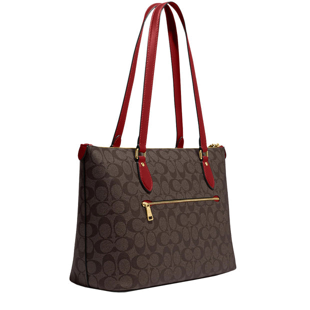 Coach Gallery Tote Shoulder Bag In Signature Canvas