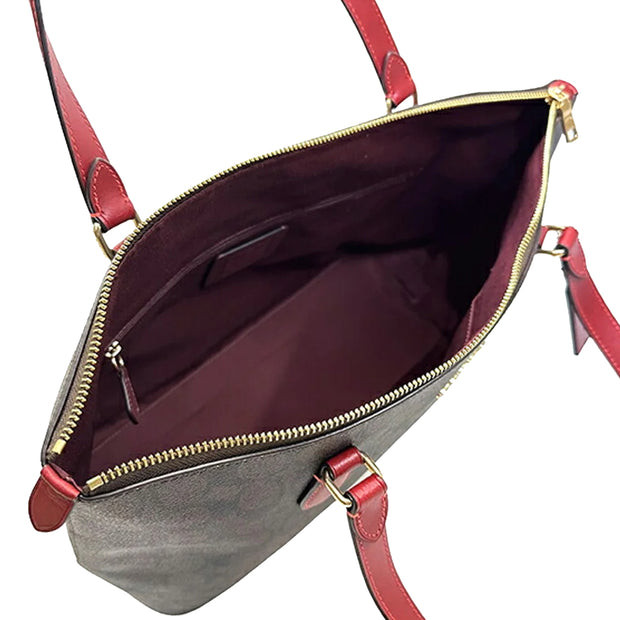 Coach Gallery Tote Shoulder Bag In Signature Canvas