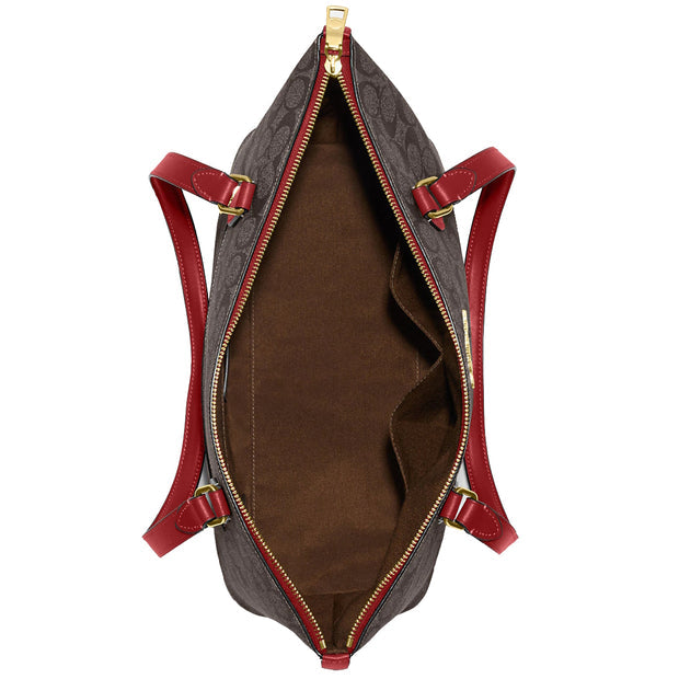 Coach Gallery Tote Shoulder Bag In Signature Canvas