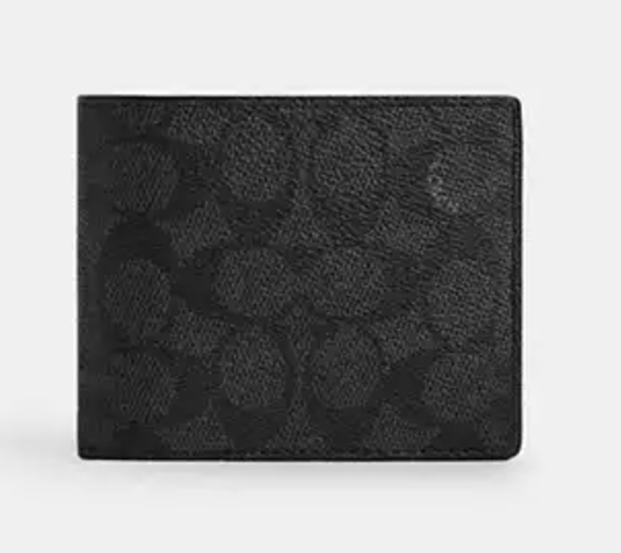 Coach Id Billfold Wallet In Signature Canvas