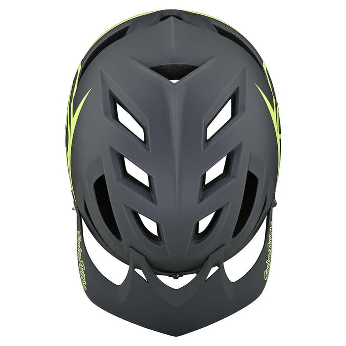 Troy Lee Designs Youth A1 MIPS Bike Helmet Welter Black/Green.
