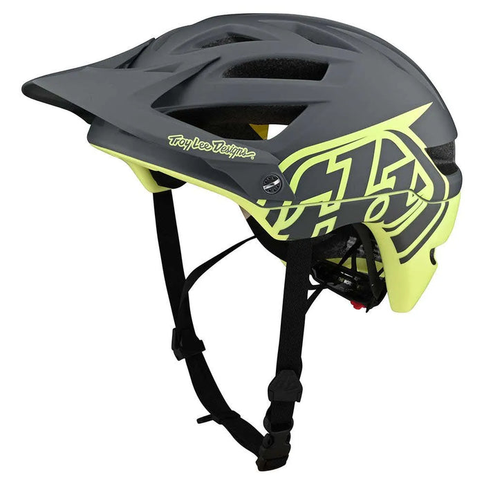 Troy Lee Designs Youth A1 MIPS Bike Helmet Welter Black/Green.