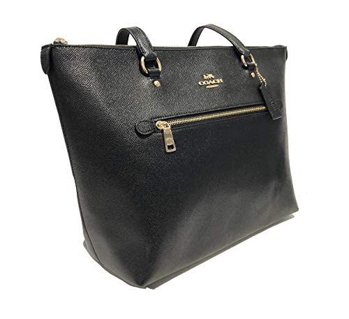Coach Gallery Tote Shoulder Bag Style No. F79608 Black crossgrain leather