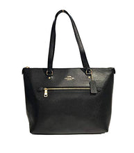 Load image into Gallery viewer, Coach Gallery Tote Shoulder Bag Style No. F79608 Black crossgrain leather
