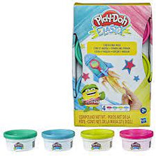 Load image into Gallery viewer, Play-Doh Elastix Compound 4-Pack of Bright Colours
