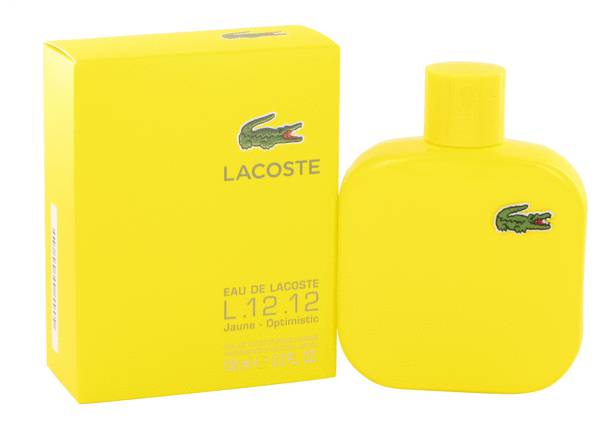 Lacoste L.12.12 Eau de Toilette, Jaune Pour Lui, 3.4Oz